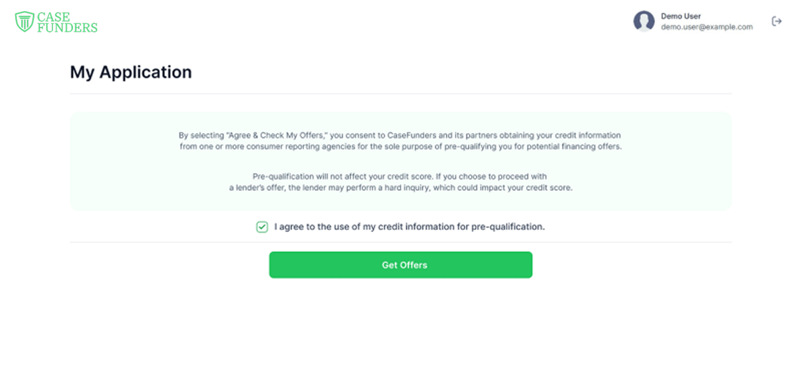 Client opens the secure link